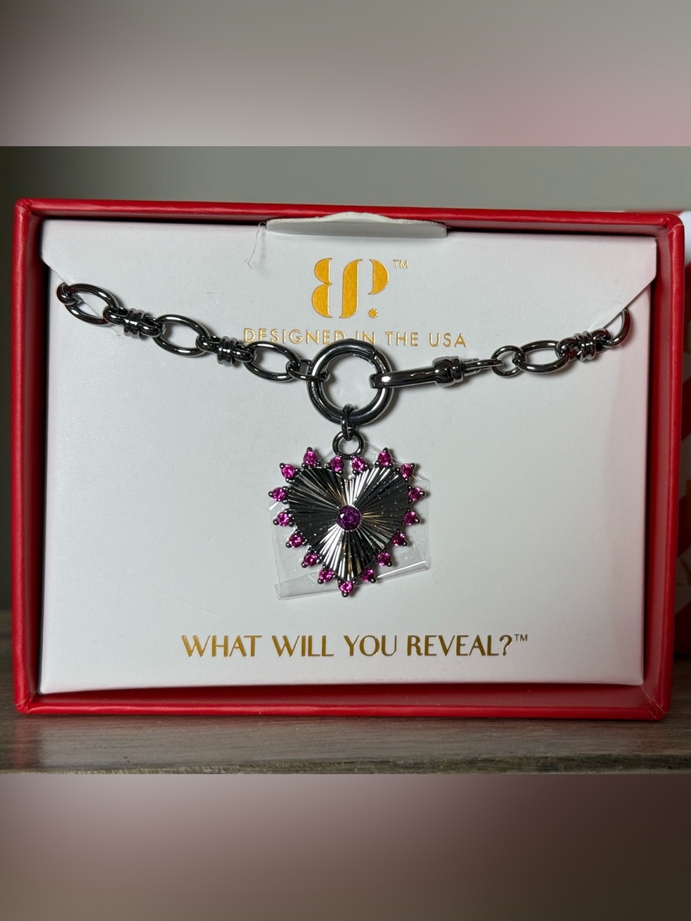 Bomb Party July Birthday Necklace “She’s All Yours” Brand New!